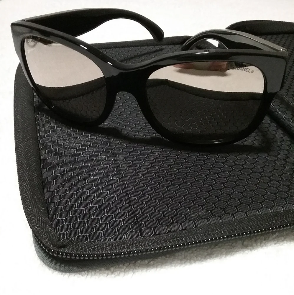 Authentic Chanel Black Sunglasses